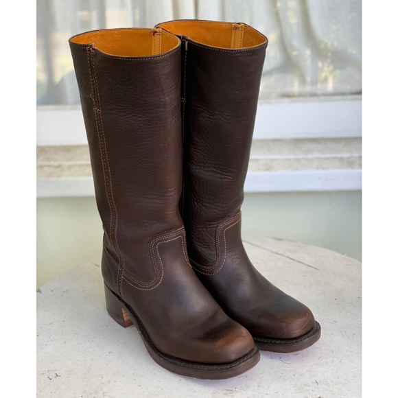 Frye Shoes - Frye Blazer Brown Campus 14L Boots
